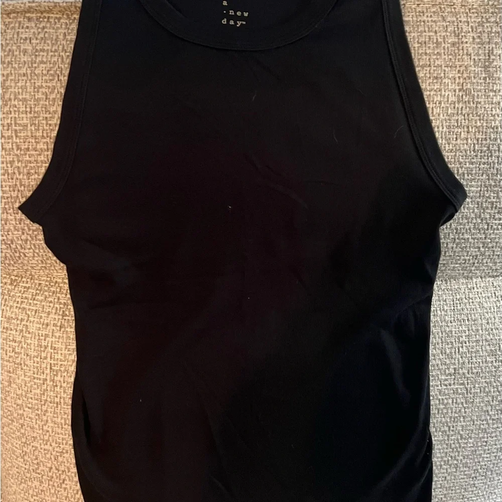 a new day Women's Ribbed Tank Tops (3) - Black, Gray, and Brown - NWOT #38 - Picture 5 of 8